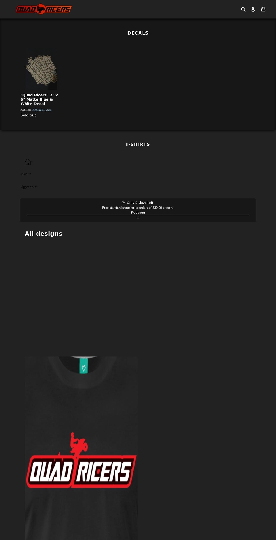quadricers.com — Shopify storefront screenshot