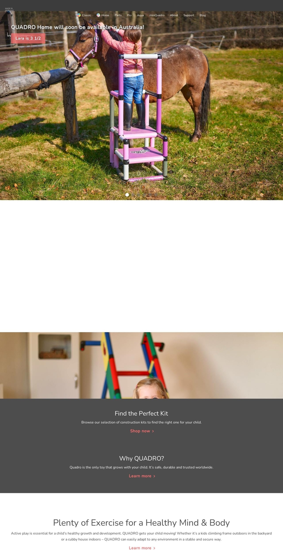 quadroaustralia.com.au shopify website screenshot