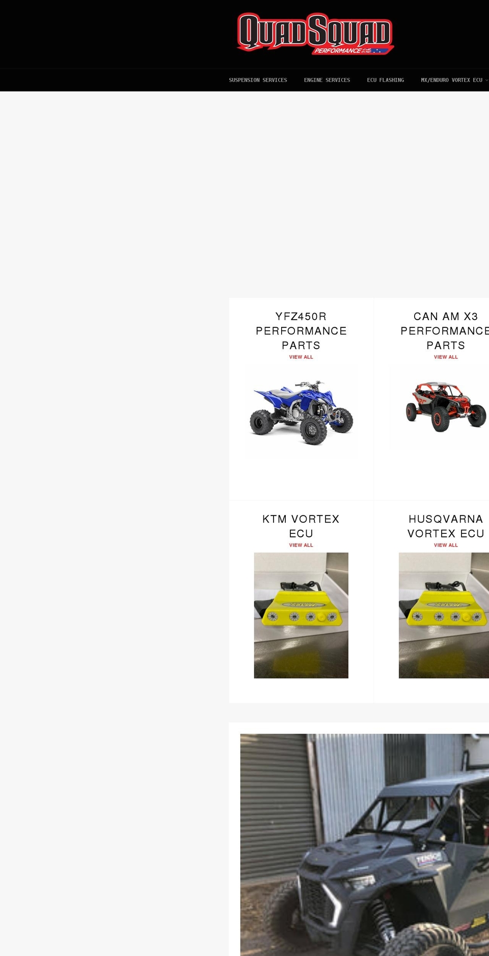 quadsquad.com.au shopify website screenshot