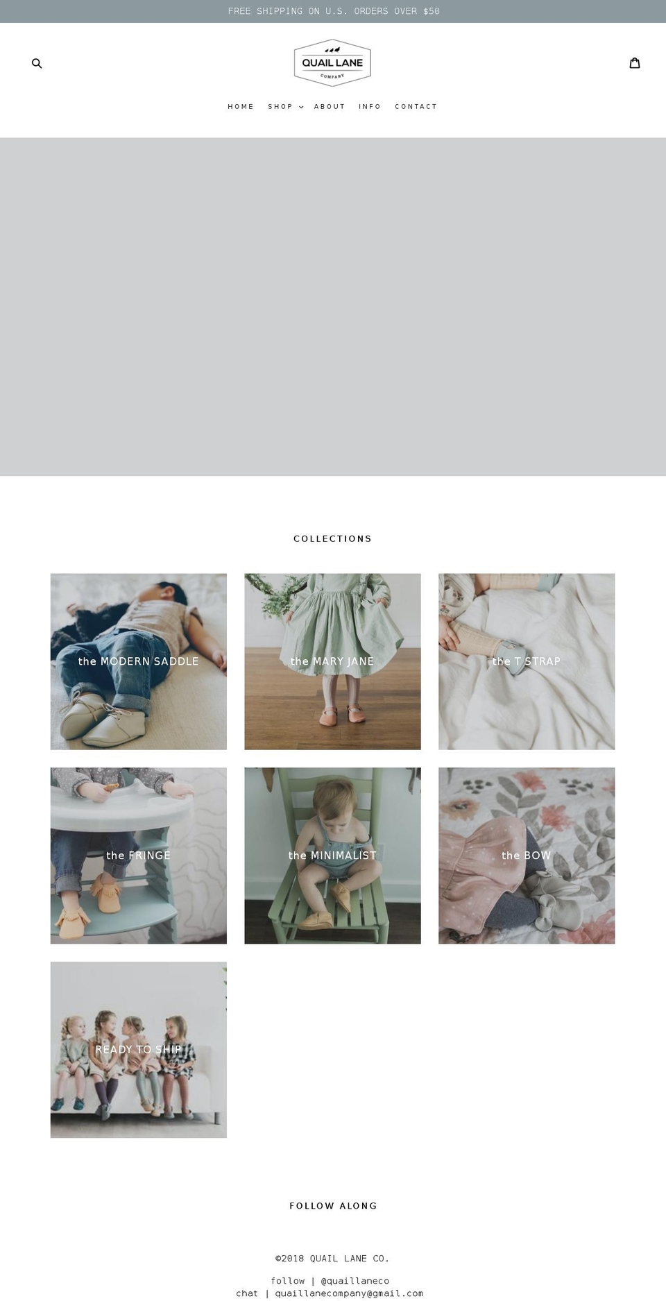 quaillaneco.com shopify website screenshot