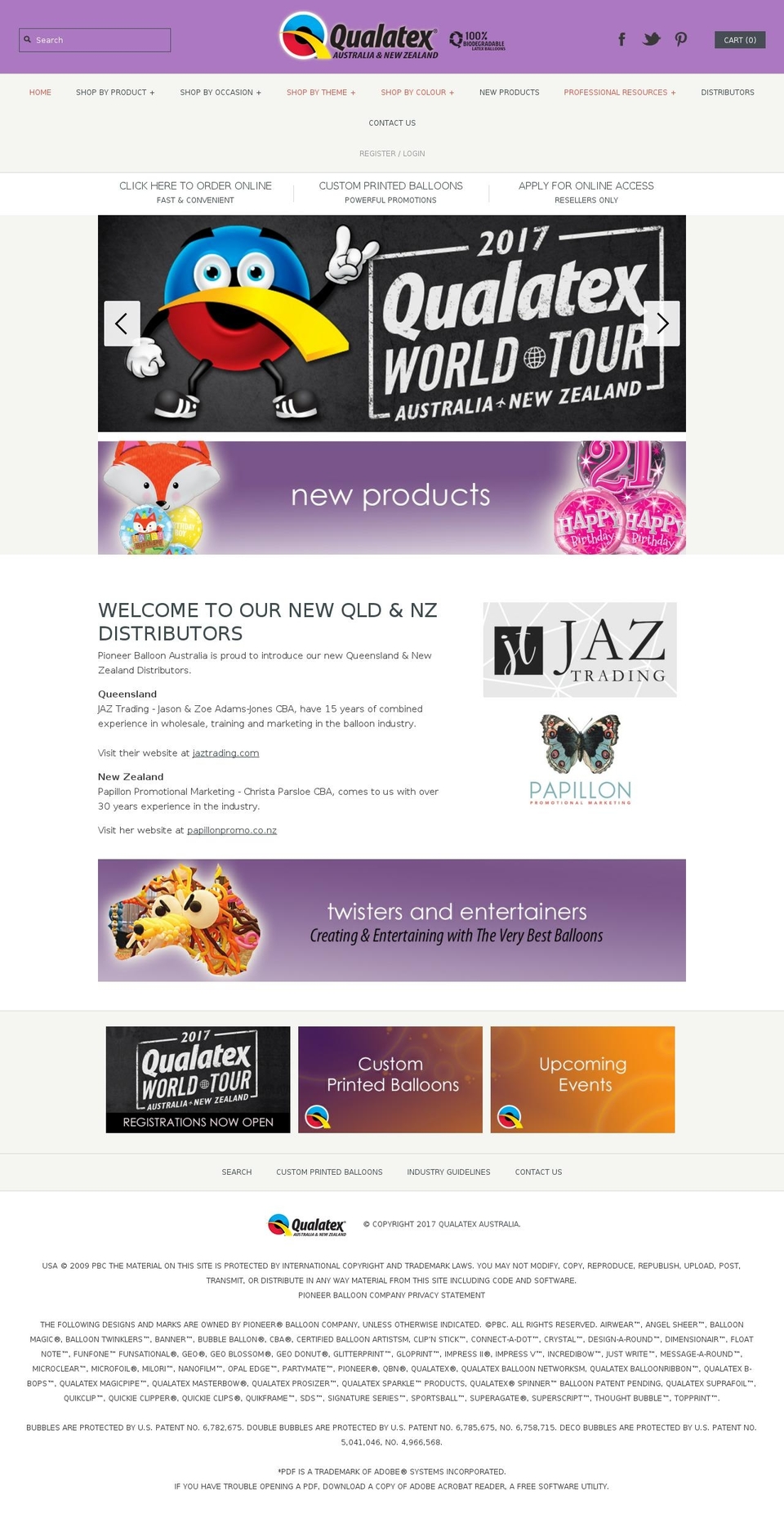 qualatex.com.au shopify website screenshot