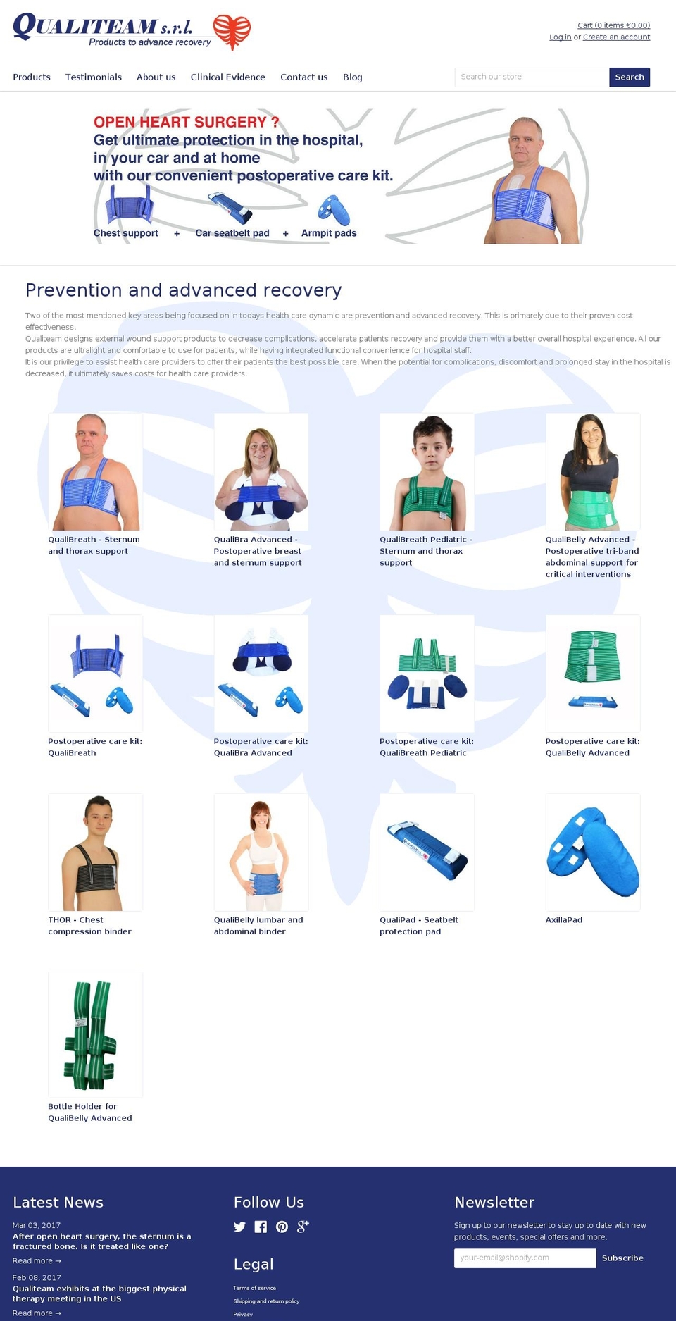 qualibra.com shopify website screenshot