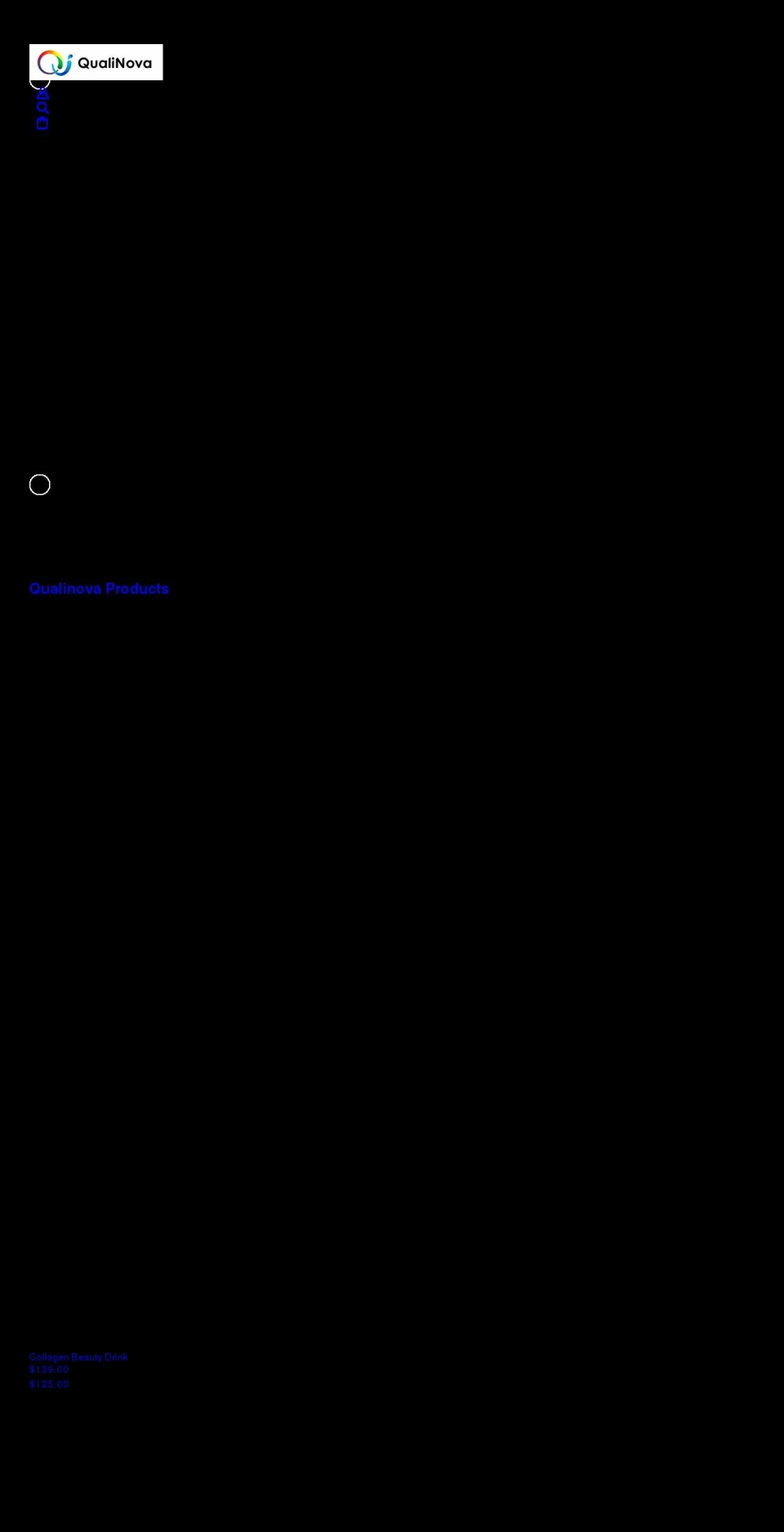 qualinovacollagen.com shopify website screenshot