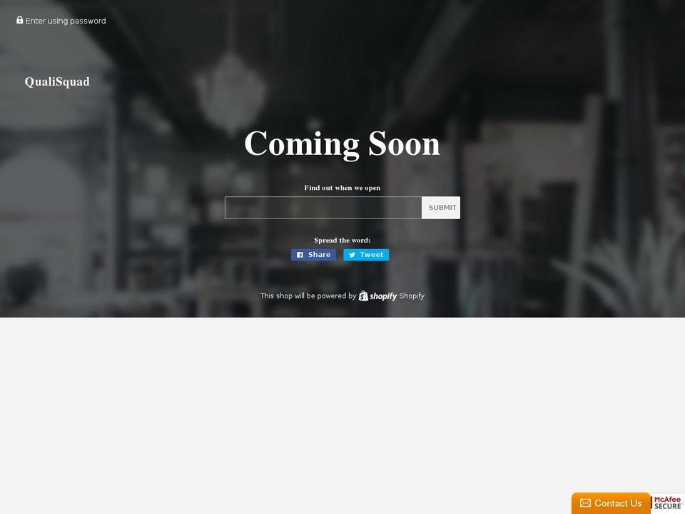qualisquad.com — Shopify storefront screenshot