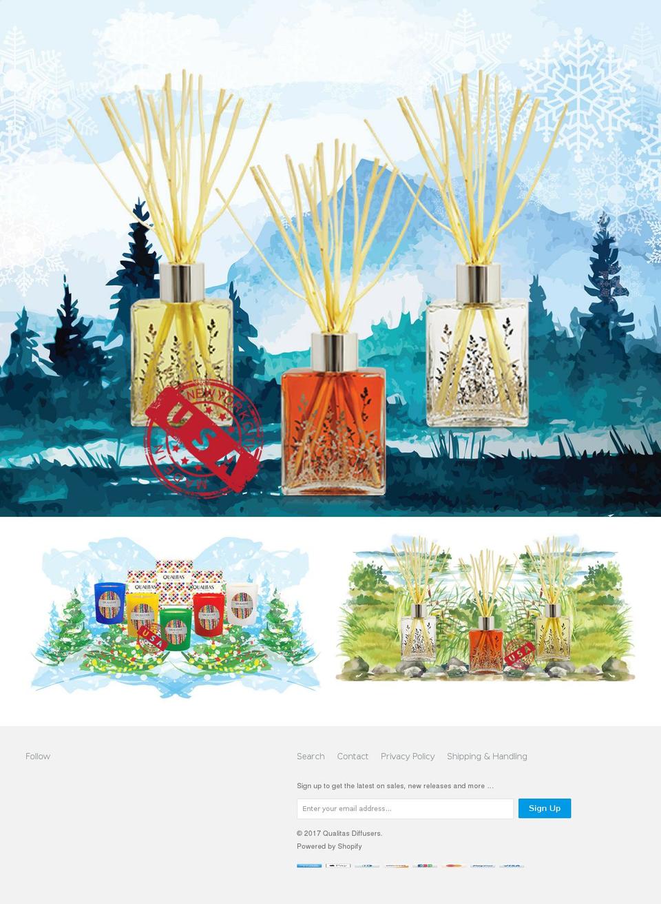 qualitasdiffusers.com shopify website screenshot