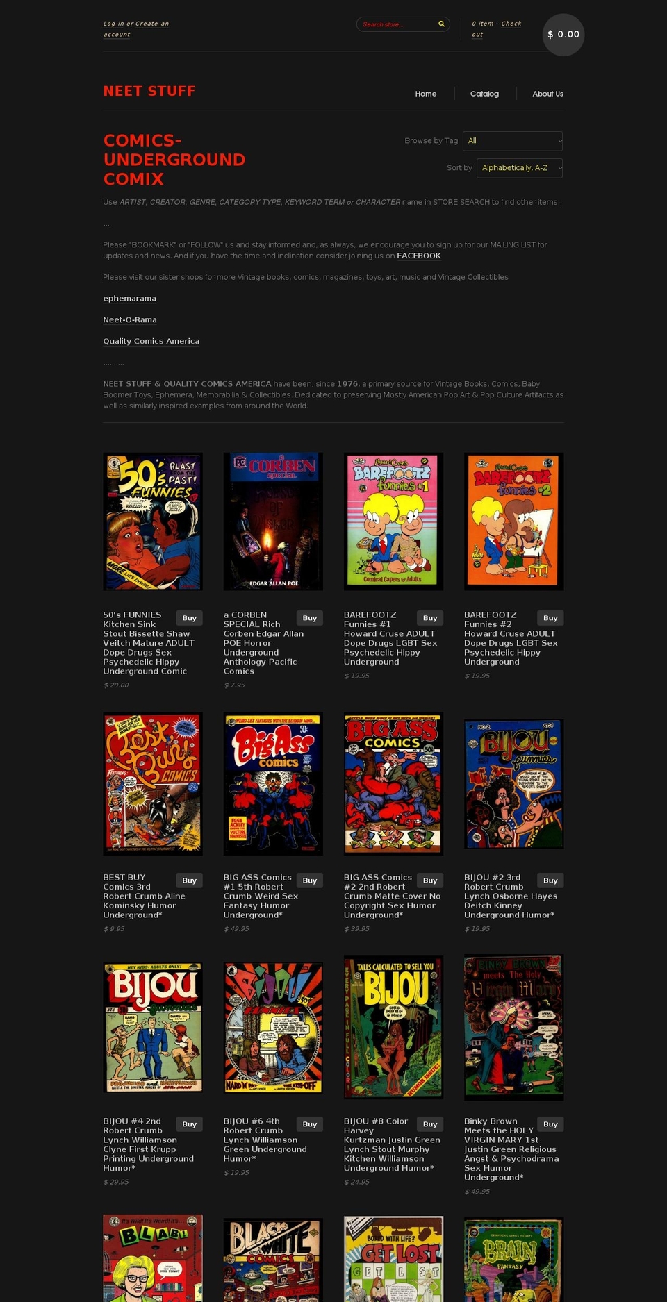 quality-comix.com — Shopify storefront screenshot