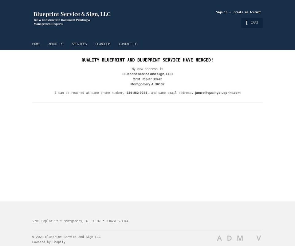 qualityblueprint.com shopify website screenshot