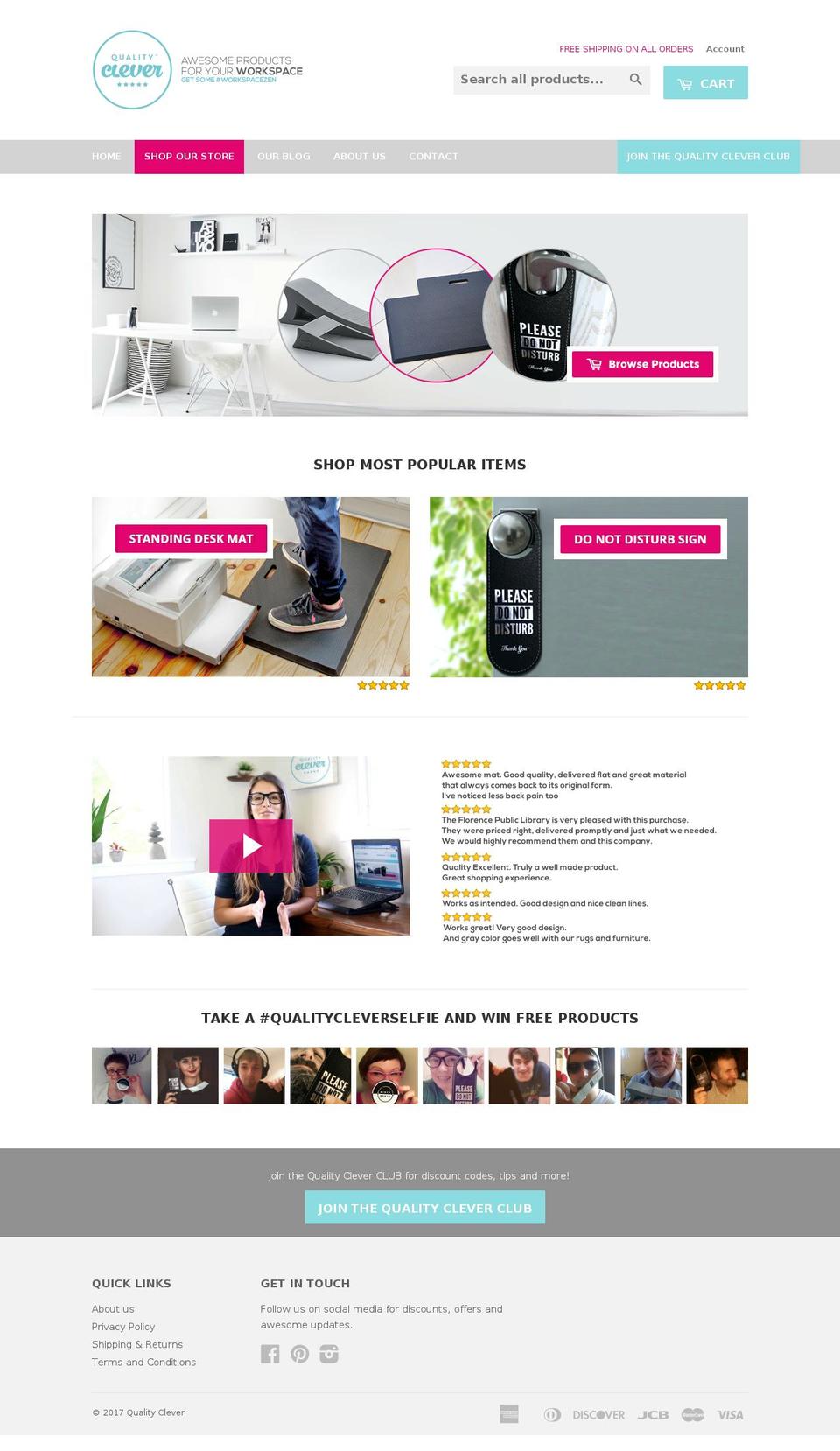 qualityclever.com shopify website screenshot