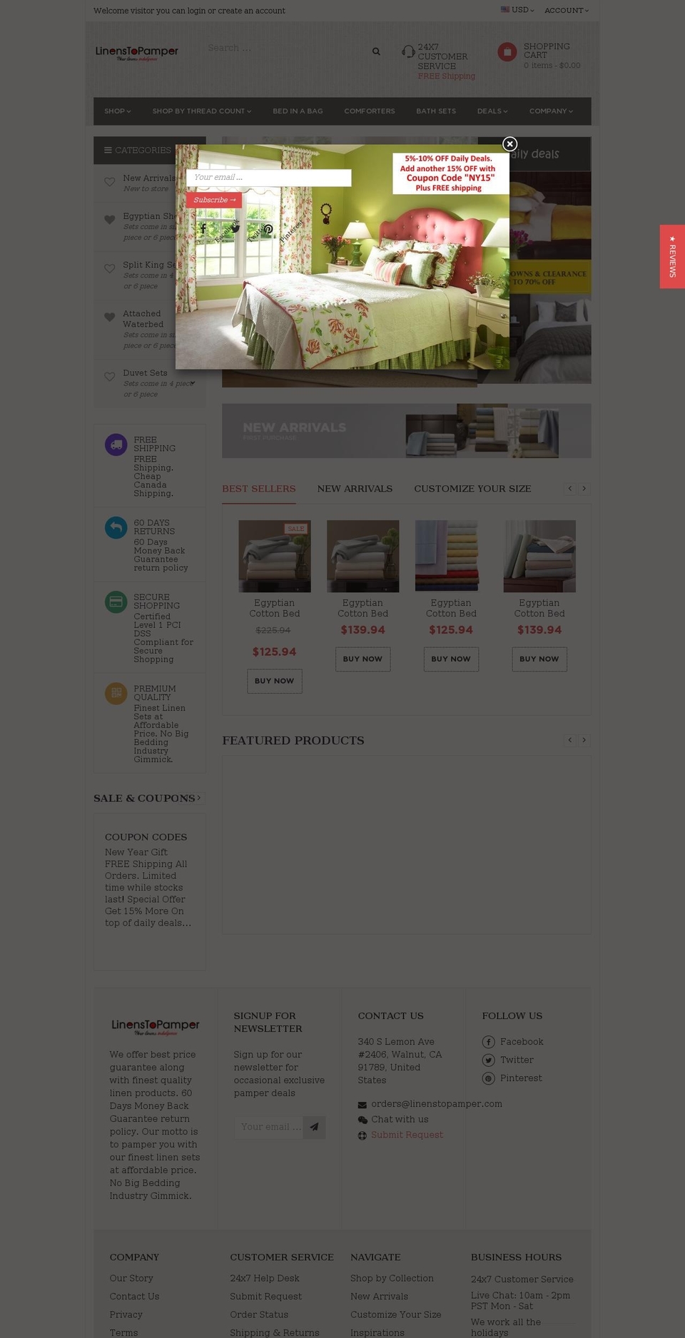 LP Ap Big Store Live Shopify theme site example qualityegyptiancottonsheets.com