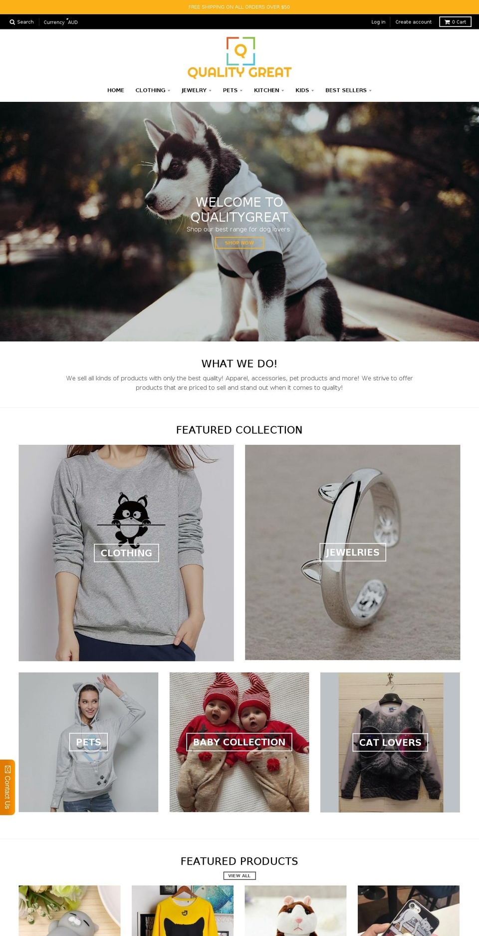 qualitygreat.com shopify website screenshot