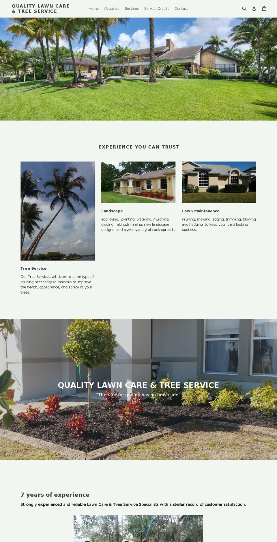 qualitylawnswfl.com — Shopify storefront screenshot