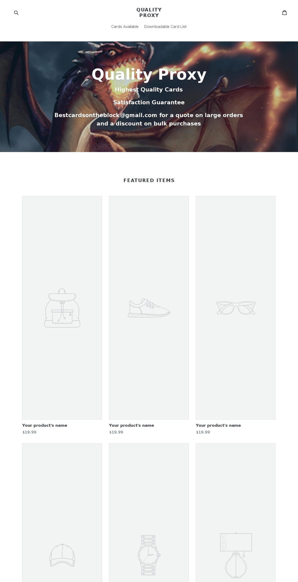 qualityproxy.com — Shopify storefront screenshot