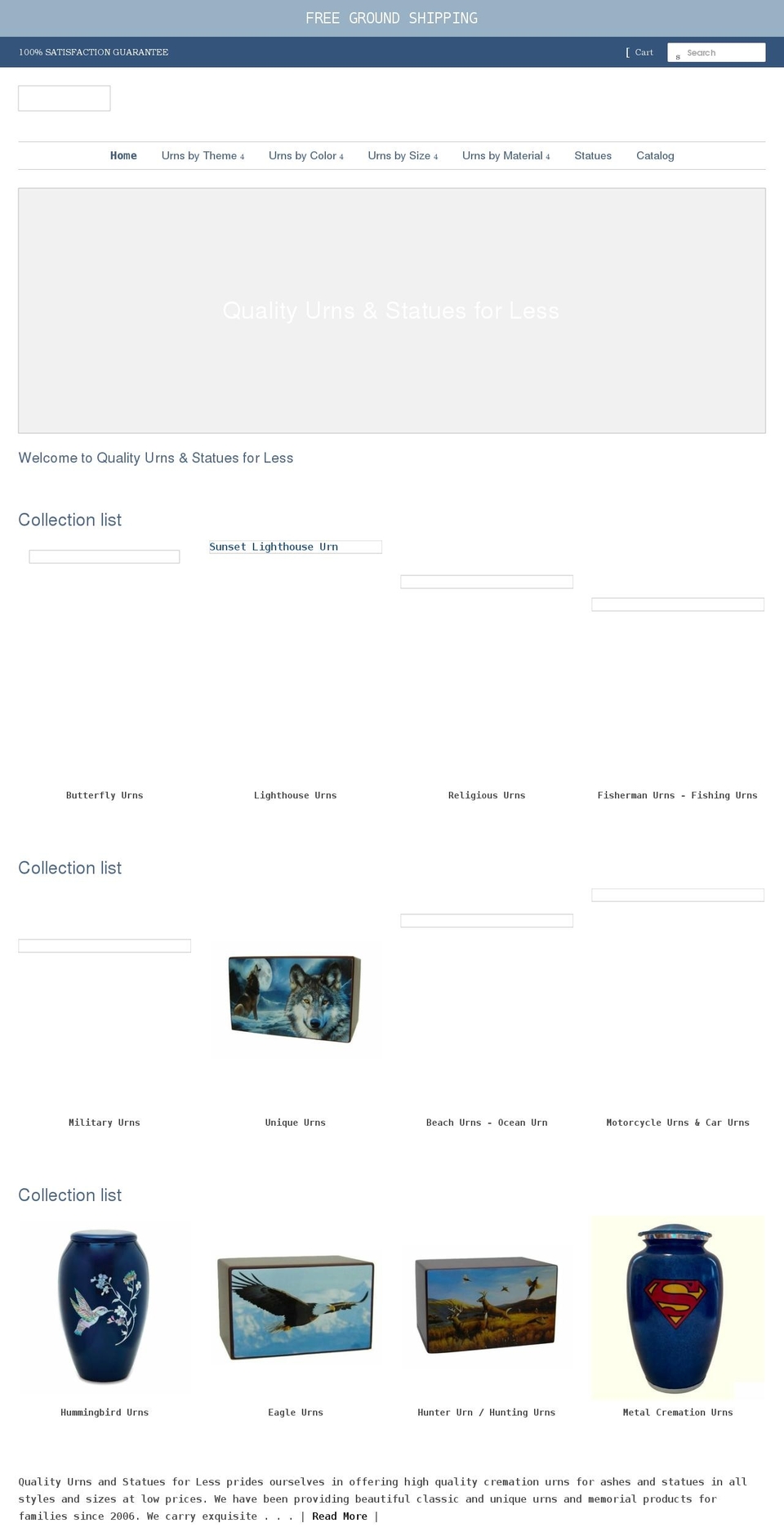 qualitystatues.com shopify website screenshot