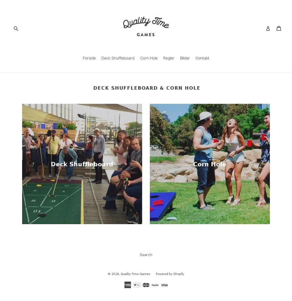 qualitytimegames.com — Shopify storefront screenshot