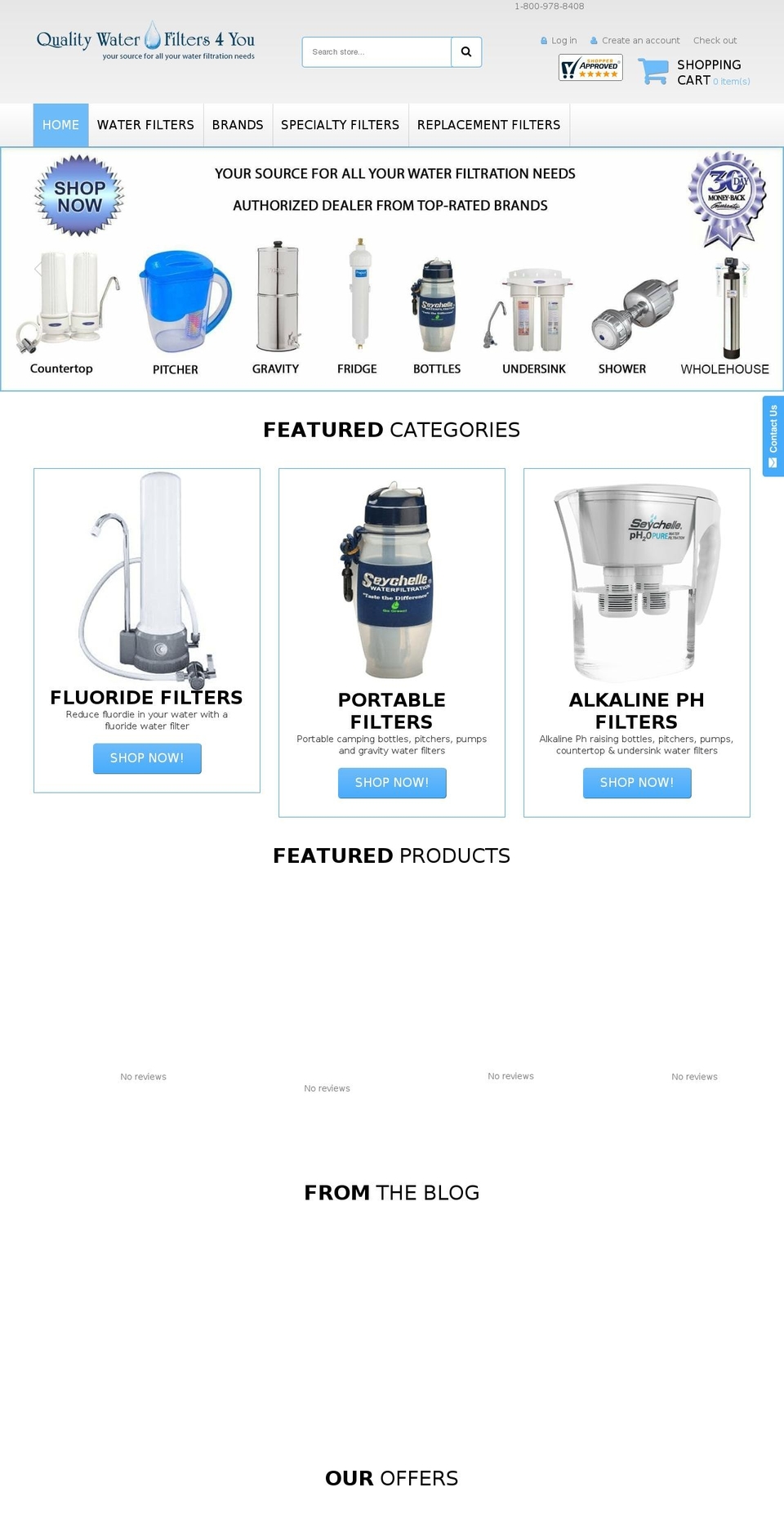 theme099 Shopify theme site example qualitywaterfilters4u.com