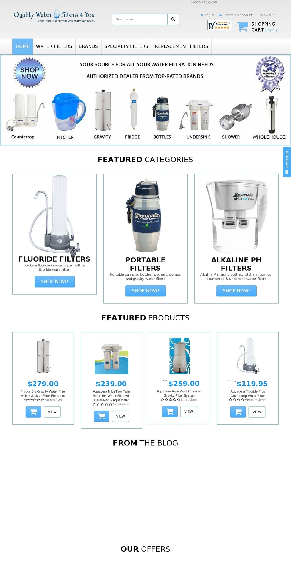 theme099 Shopify theme site example qualitywaterfilters4you.biz