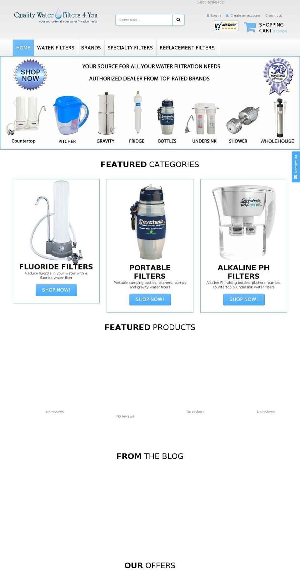 theme099 Shopify theme site example qualitywaterfilters4you.com