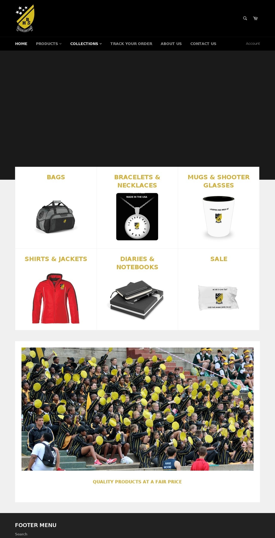 quamoptimebhs.com — Shopify storefront screenshot