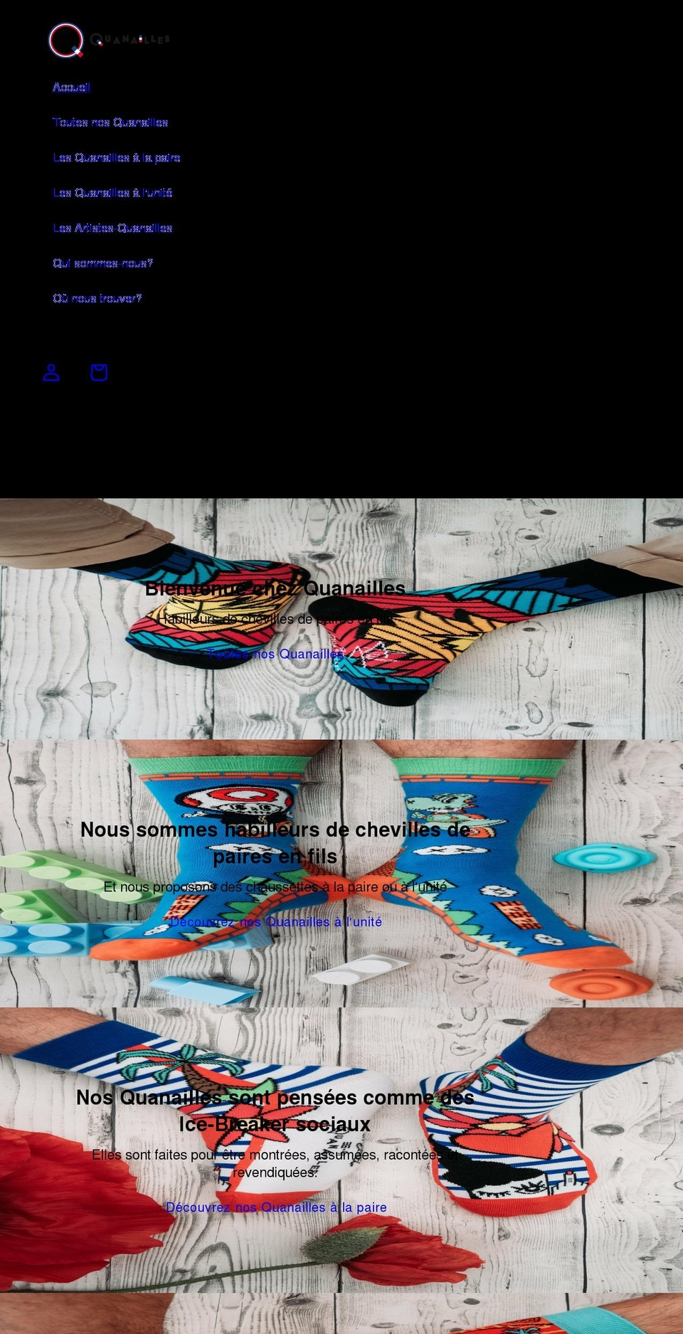 quanailles.com shopify website screenshot