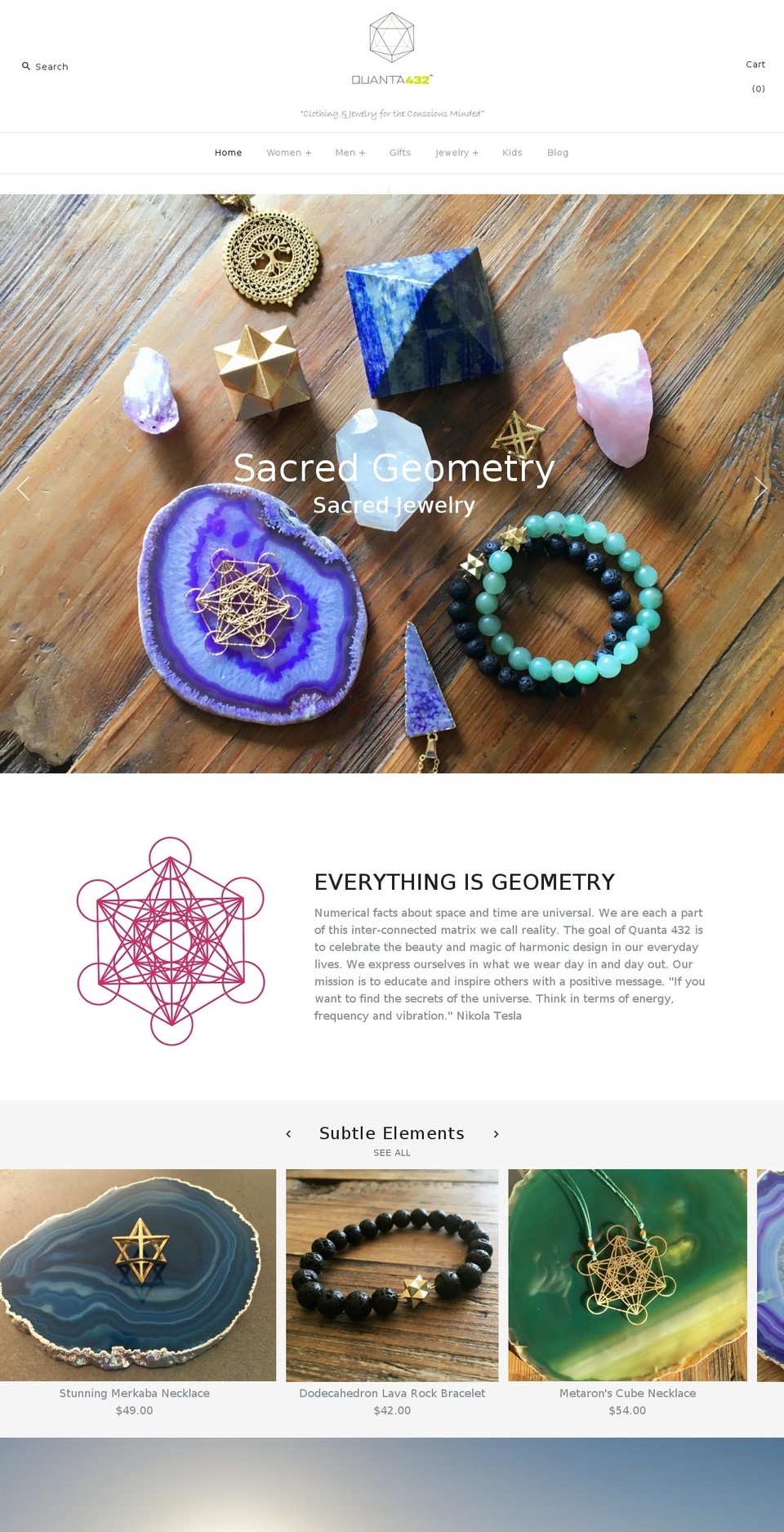 quanta432.com — Shopify storefront screenshot