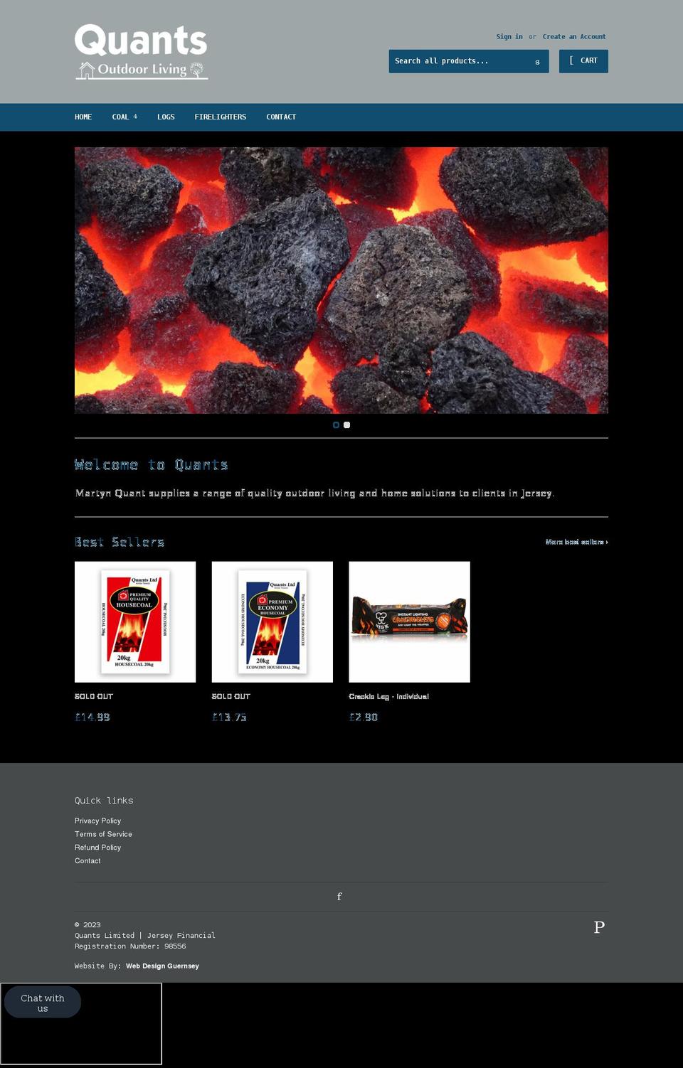 quantsjersey.com shopify website screenshot
