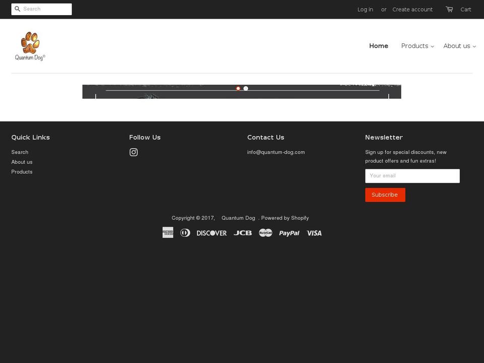 quantum-dog.com shopify website screenshot