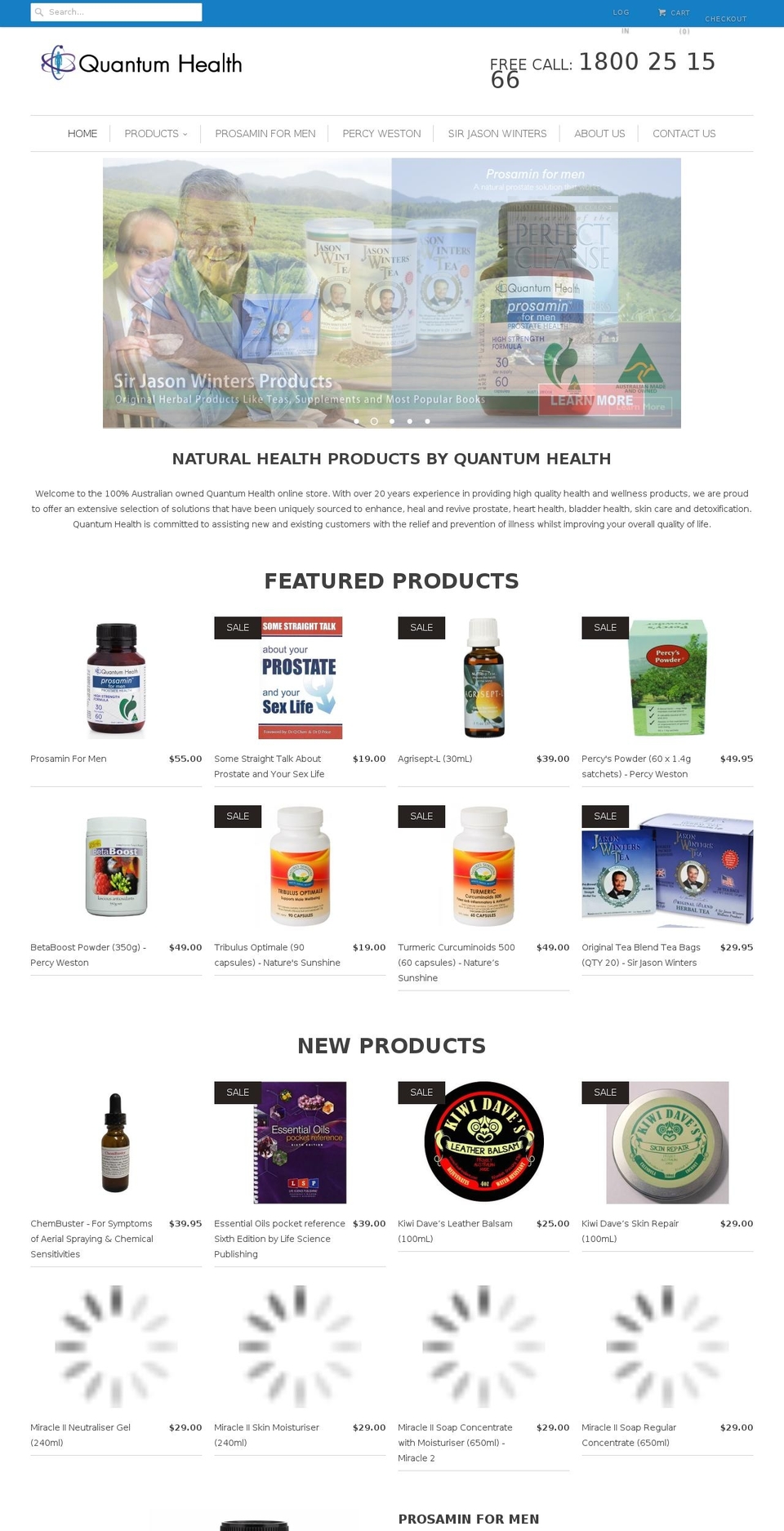 quantumhealth.com.au shopify website screenshot