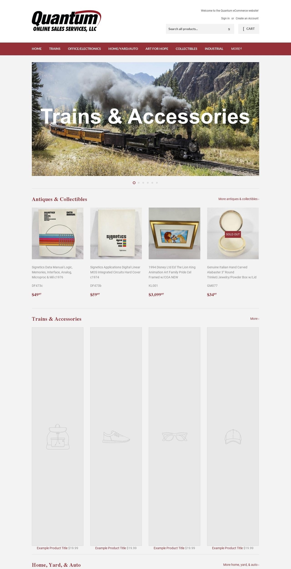 quantumonliness.com shopify website screenshot