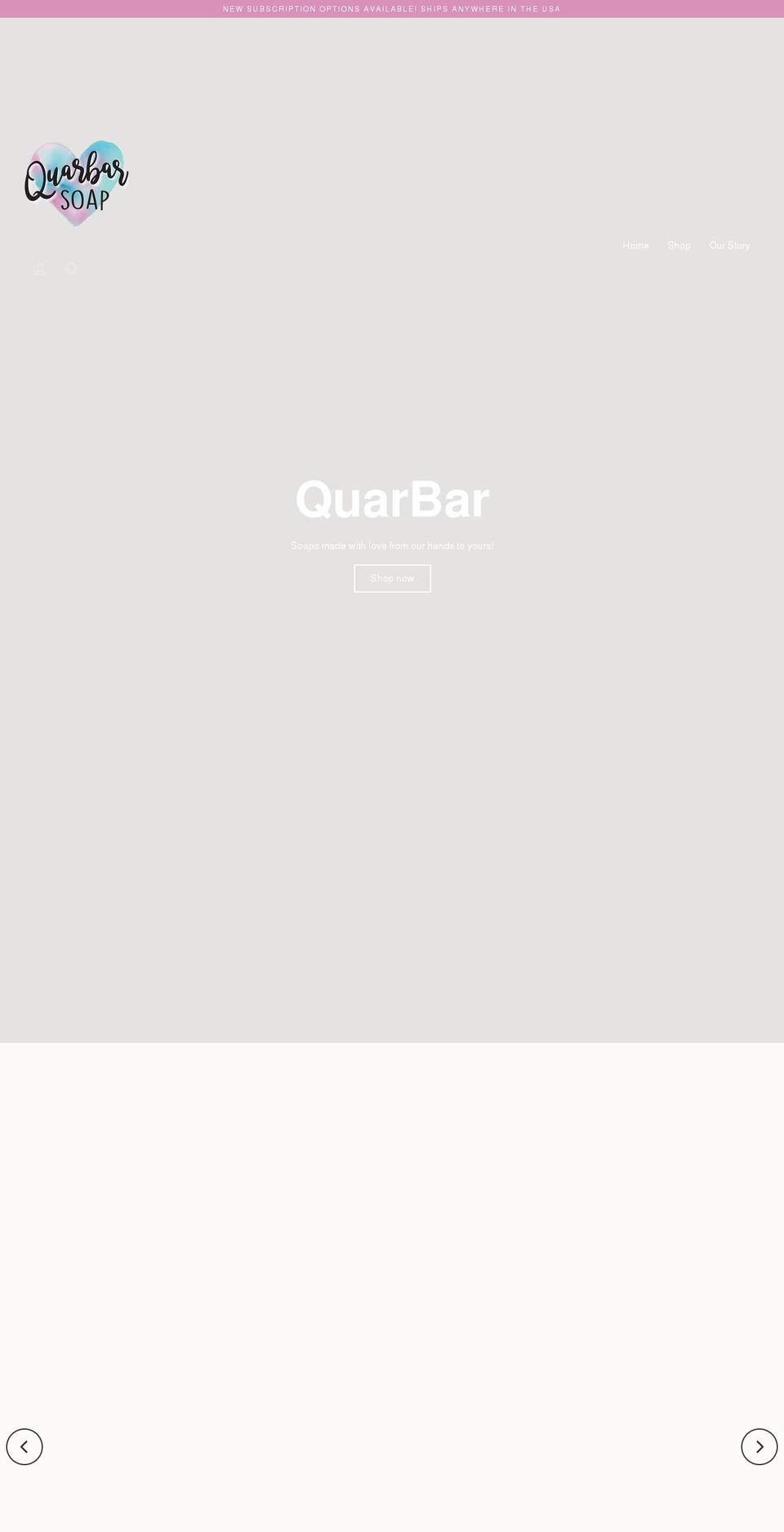 quarbar.com shopify website screenshot