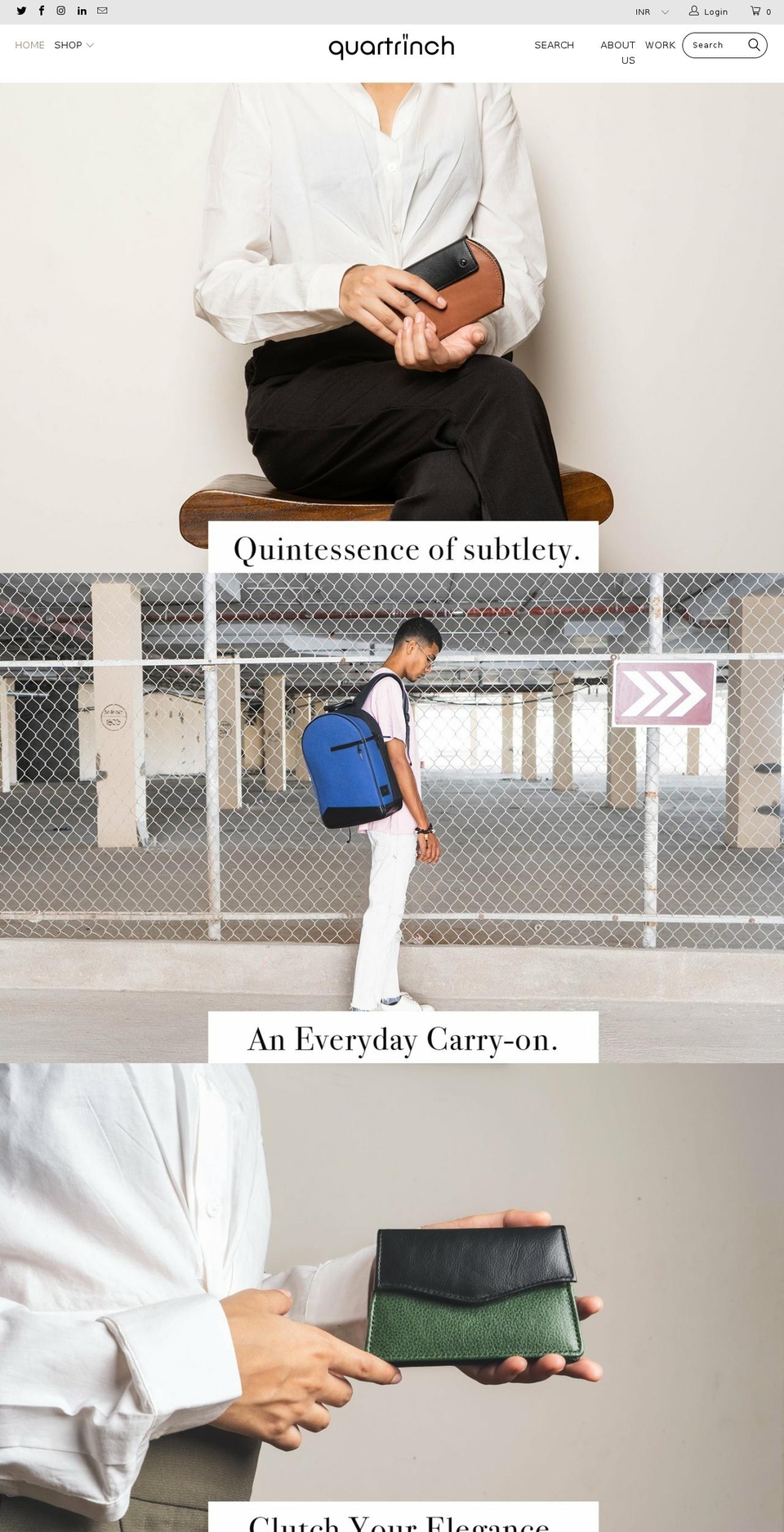 quartrinch.com — Shopify storefront screenshot