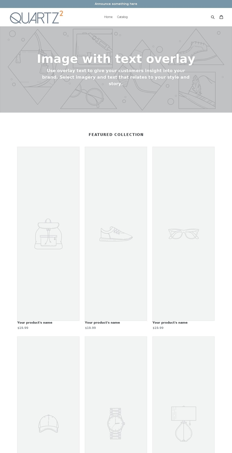quartzsquared.com — Shopify storefront screenshot