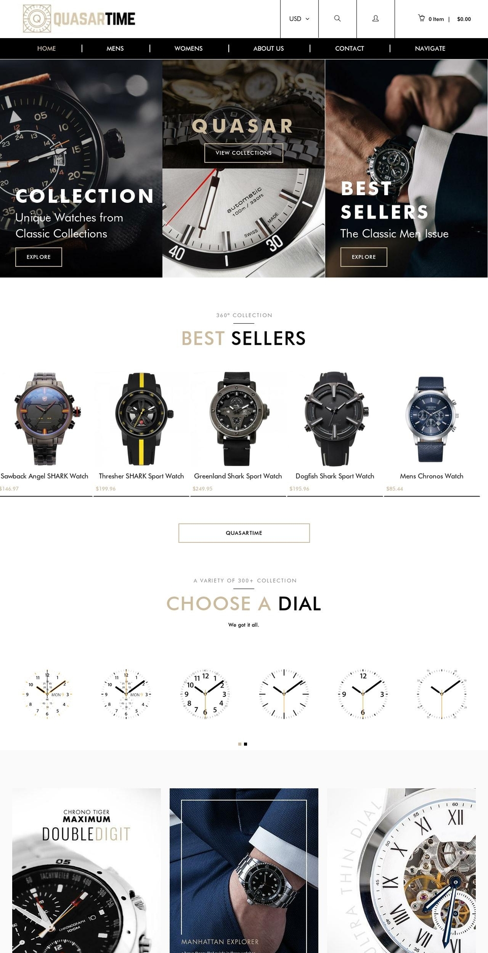 install Shopify theme site example quasartime.com