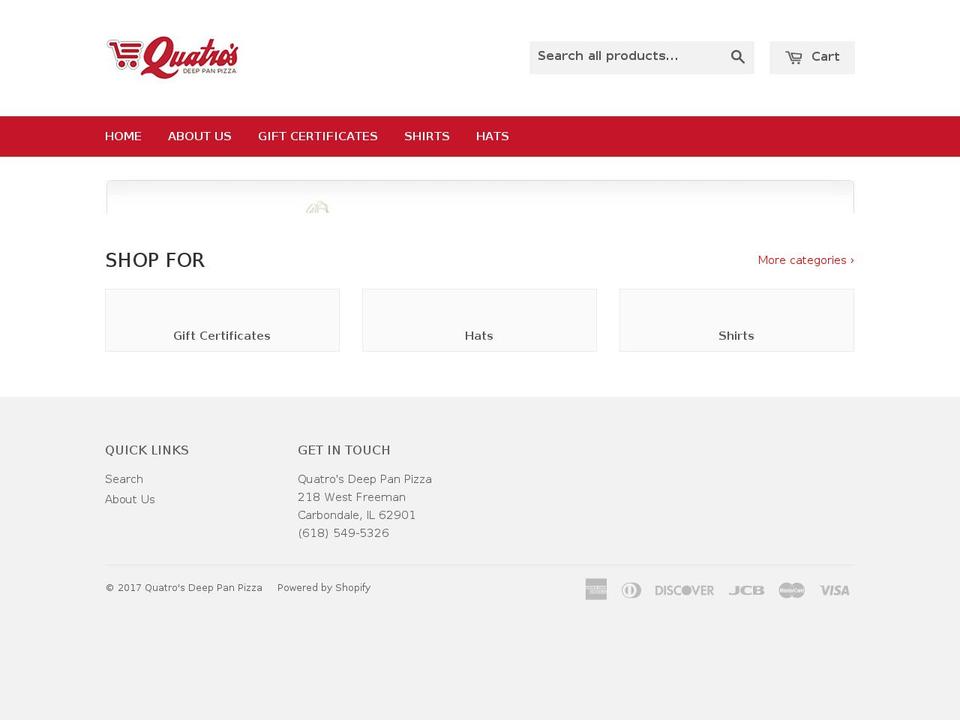 quatrosshop.com shopify website screenshot