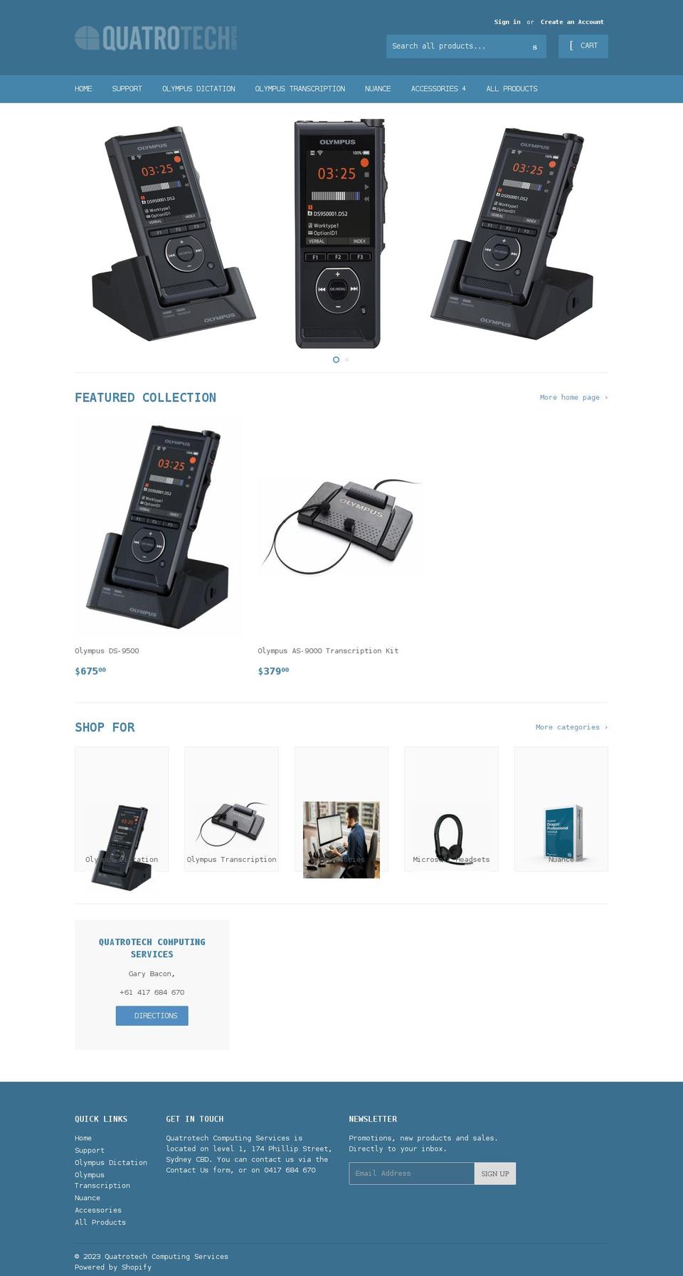 quatrotech.com.au shopify website screenshot