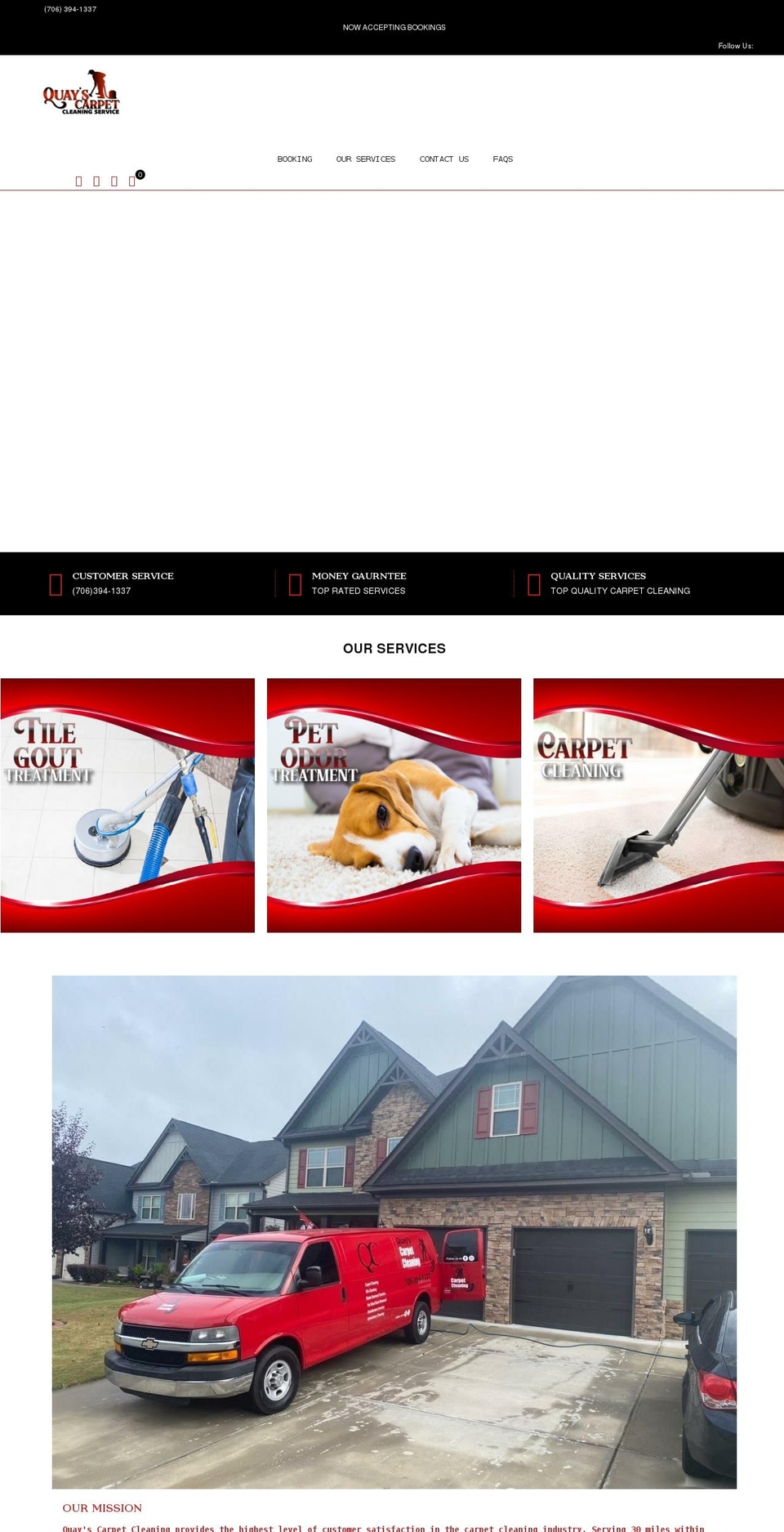 quayscarpetcleaningservice.com shopify website screenshot