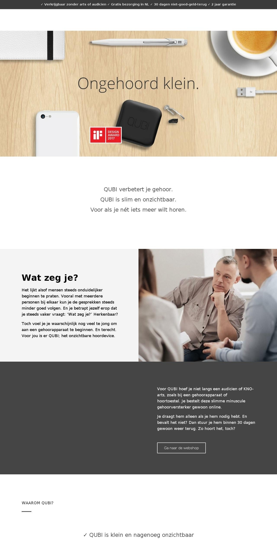 qubi.nl shopify website screenshot