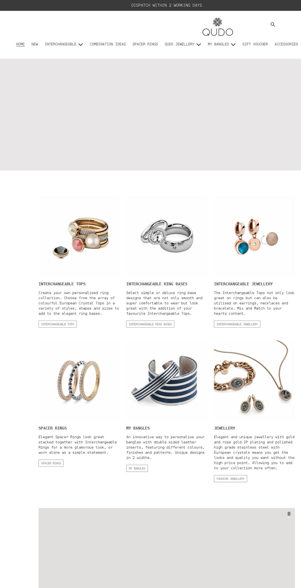 qudojewellery.com.au shopify website screenshot