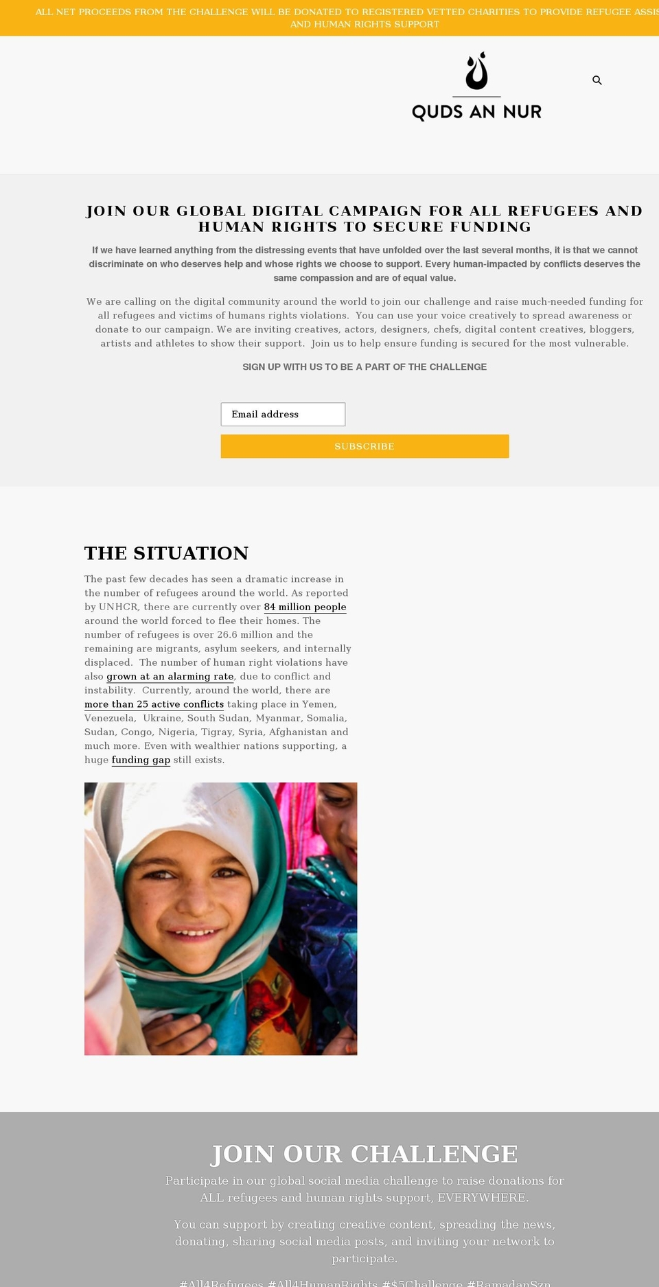 qudsannur.com shopify website screenshot