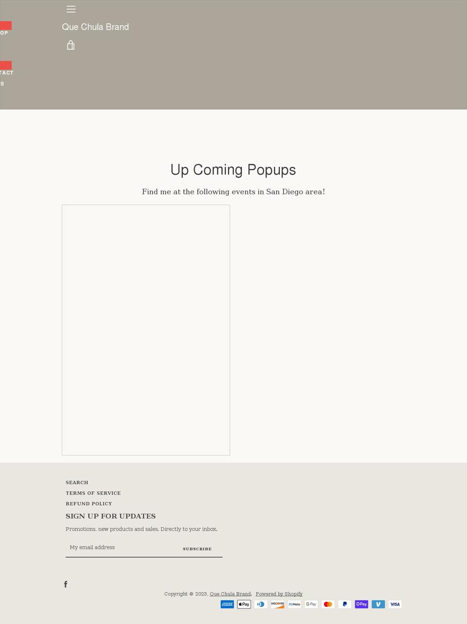 quechulabrand.com shopify website screenshot