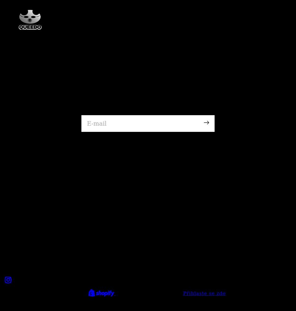 queedo.cz shopify website screenshot