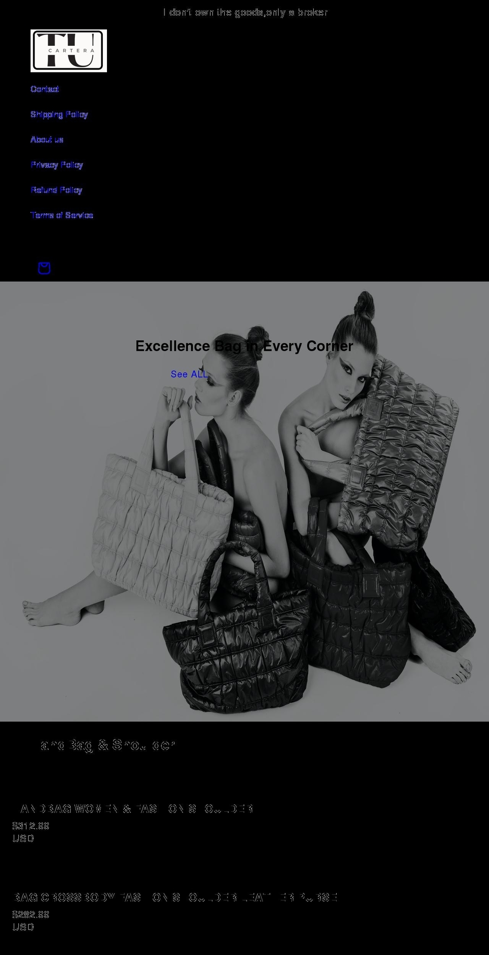 queenbagusa.com shopify website screenshot