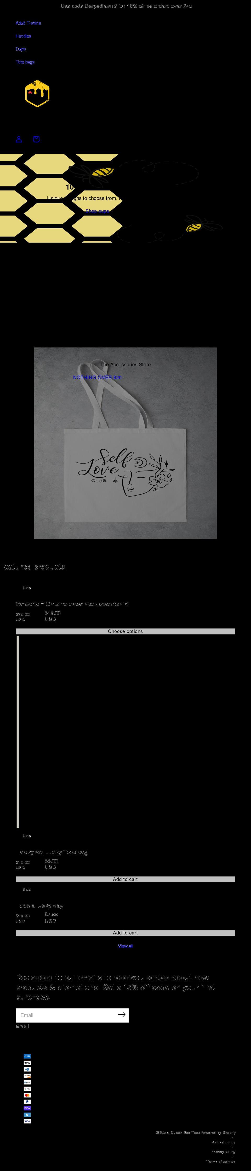 queenbeetee.com shopify website screenshot