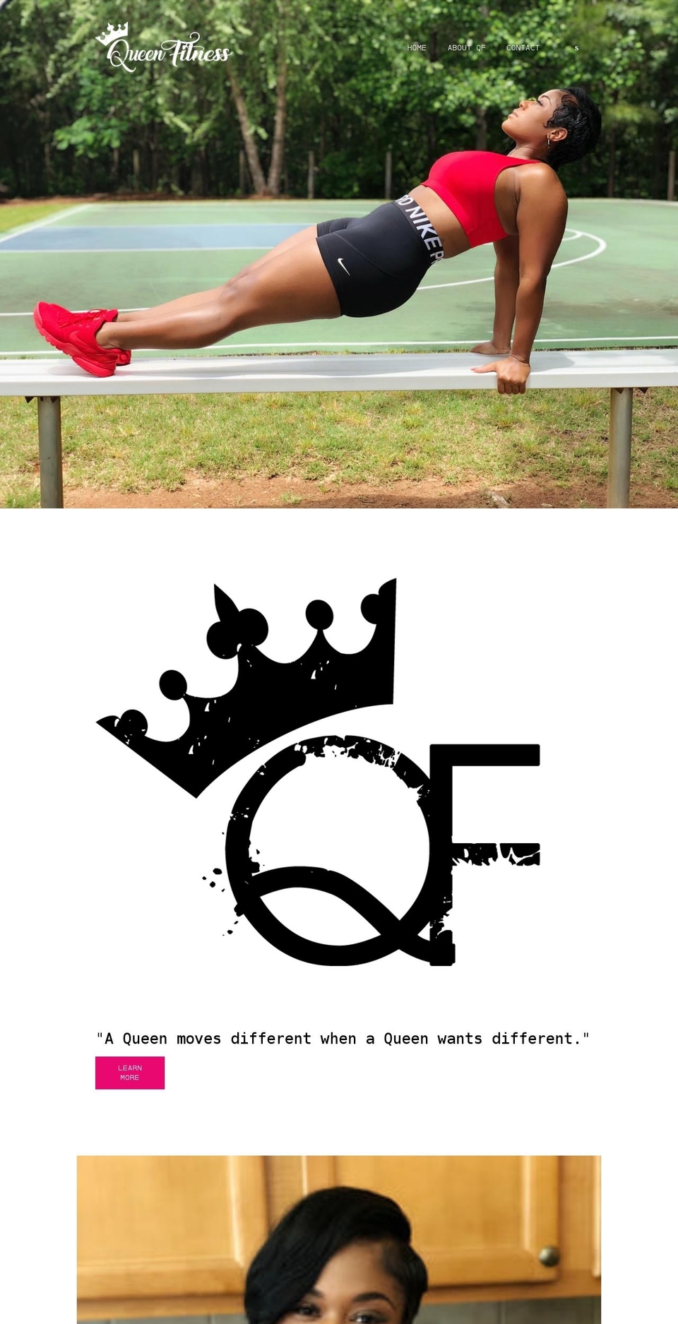 queenfitnessqf.com shopify website screenshot