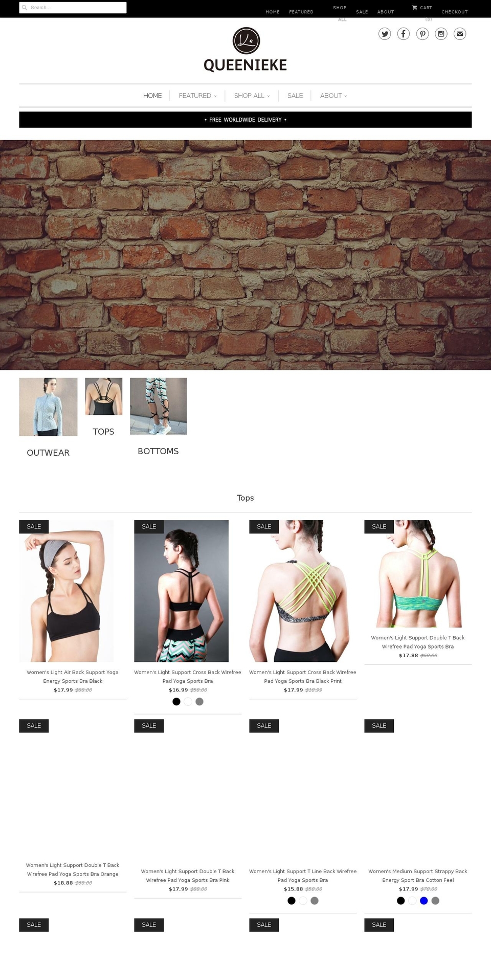 queenieke.com shopify website screenshot