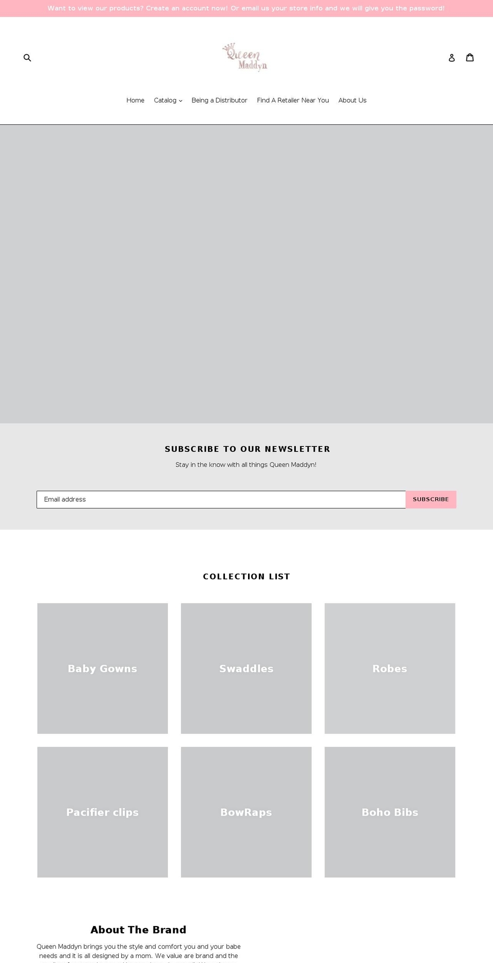 queenmaddynwholesale.com — Shopify storefront screenshot