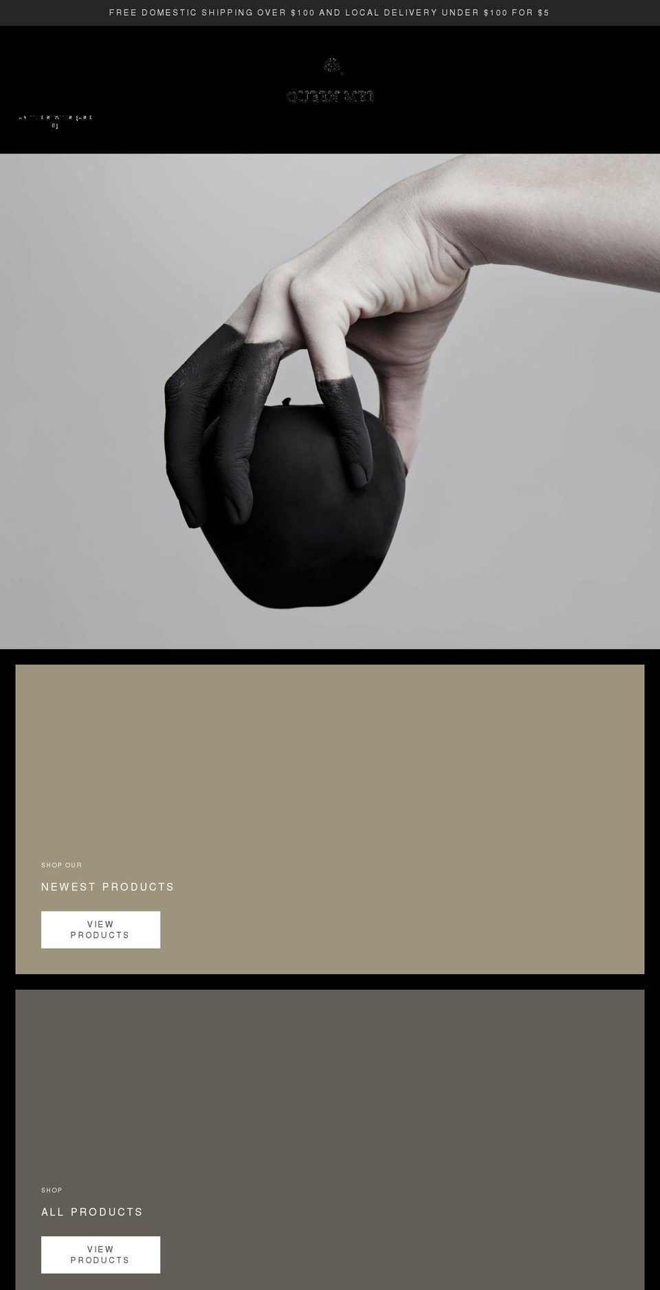 queenmeb.com shopify website screenshot