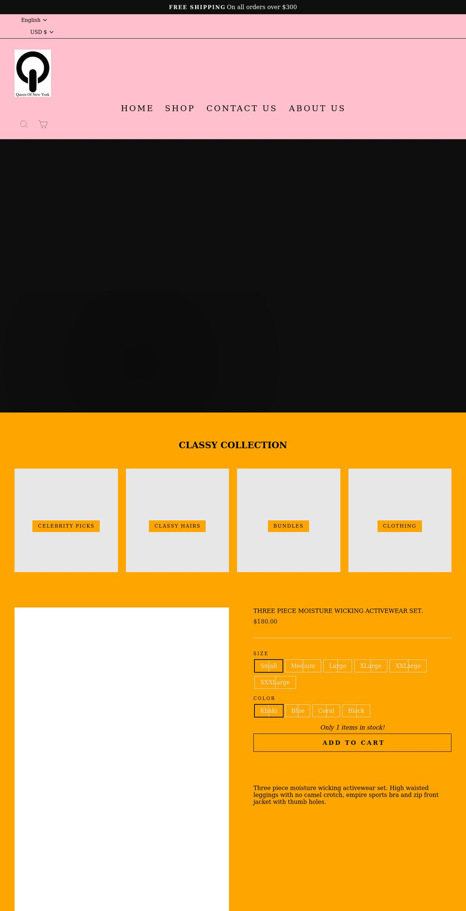 queenofny.com shopify website screenshot