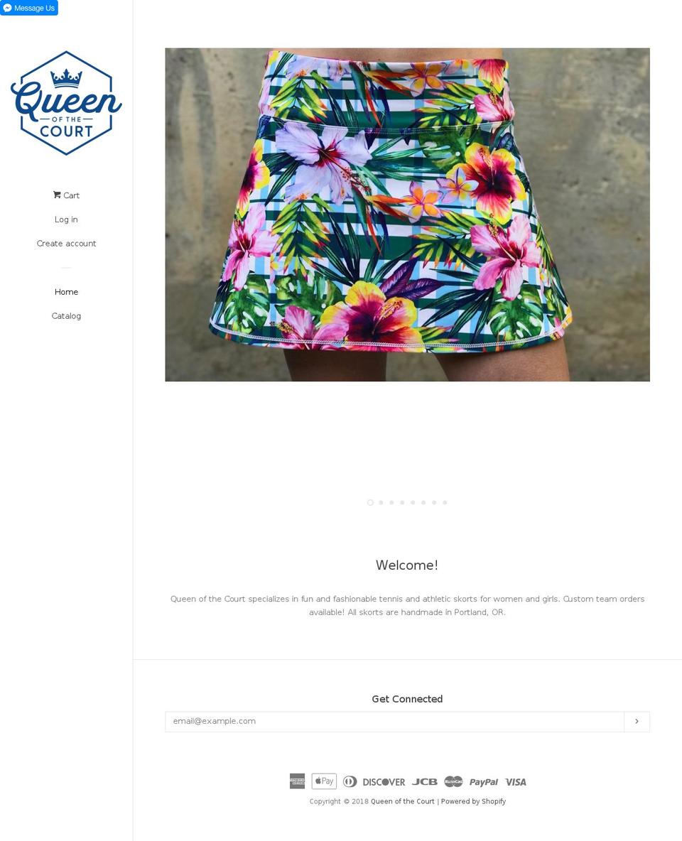 queenofthect.com — Shopify storefront screenshot