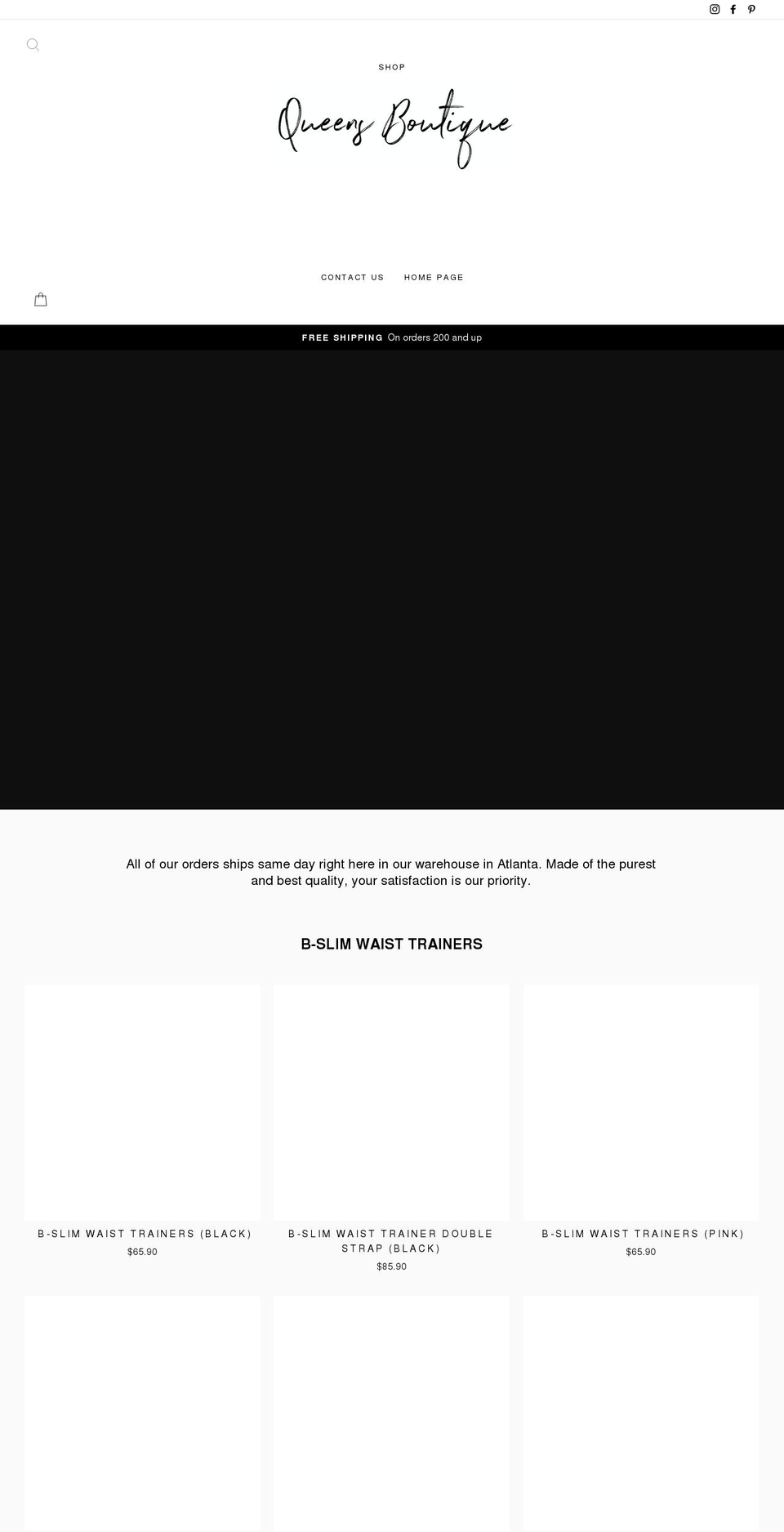 queensboutique101.com shopify website screenshot