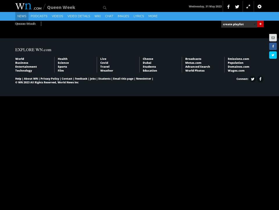 queenweek.com — Shopify storefront screenshot
